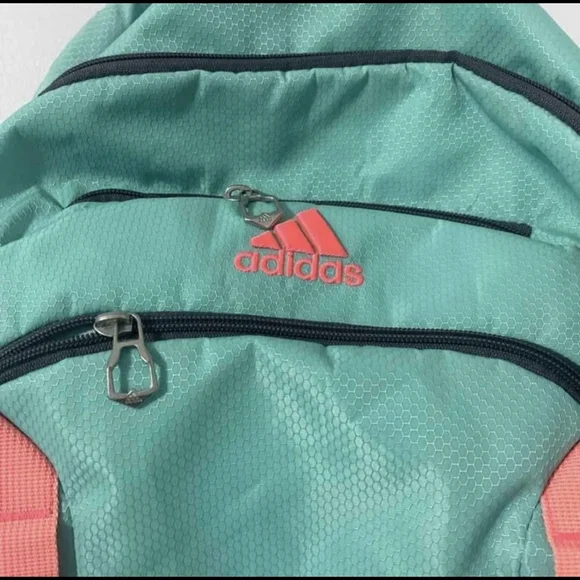 Adidas Mint Green & Gray Backpack Excel III Backpack Laptop Energy Aqua New - Picture 2 of 11
